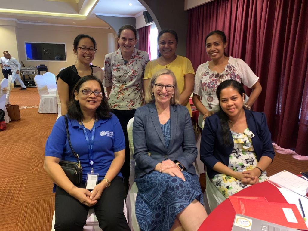 Associate Professor Nick Wood guides workshop participants through the module. Picture courtesy of Dr Teem-Wing Yip, NCIRS